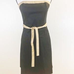 White House Black Market Strapless Belted Dress